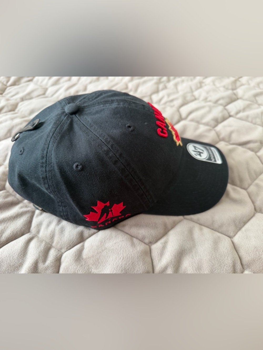 Team Canada IIHF '47 Sure Shot Clean Up Hat - Black | Adjustable - Picture 2 of 5